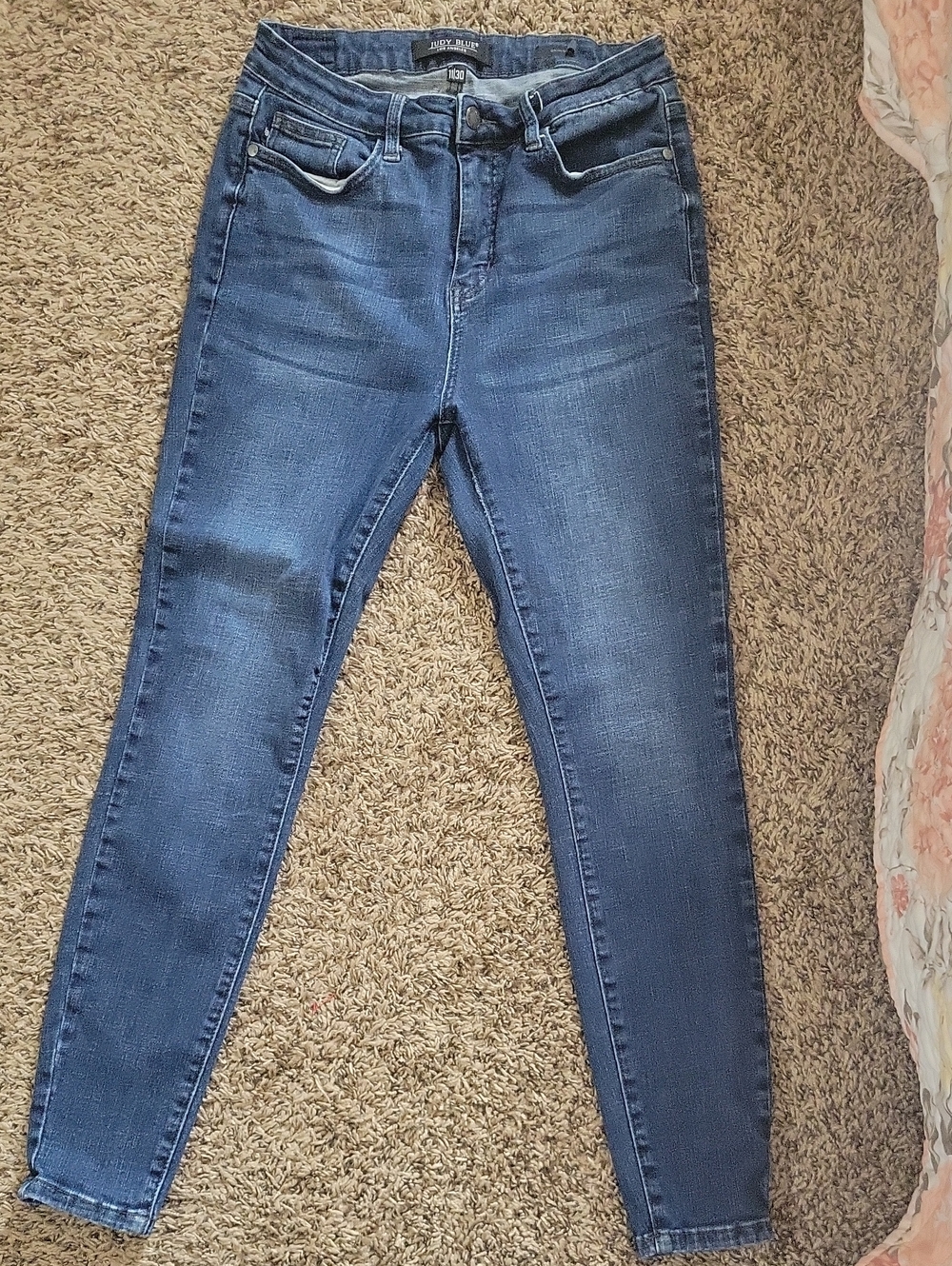 Judy Blue Medium-Dark Blue High-Rise Skinny Jeans